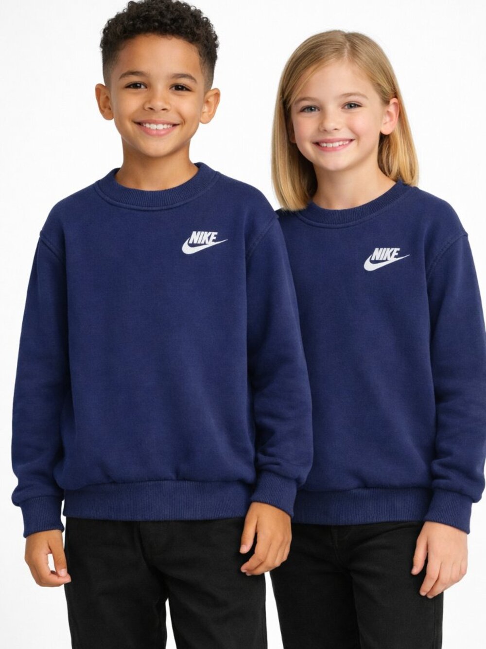 Nike Kids Sweatshirt · Navy Crewneck · Youth Small 6/7